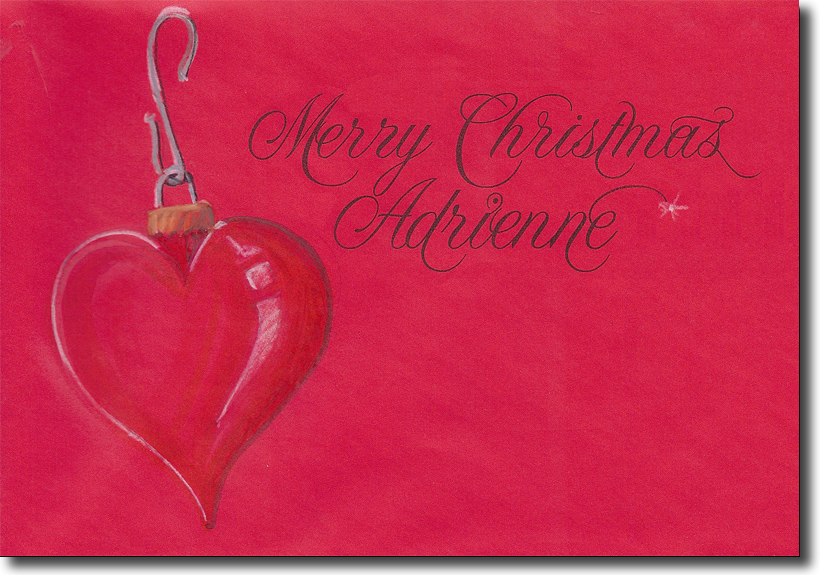 Christmas Card Envelope Duetica Type Mandolyn